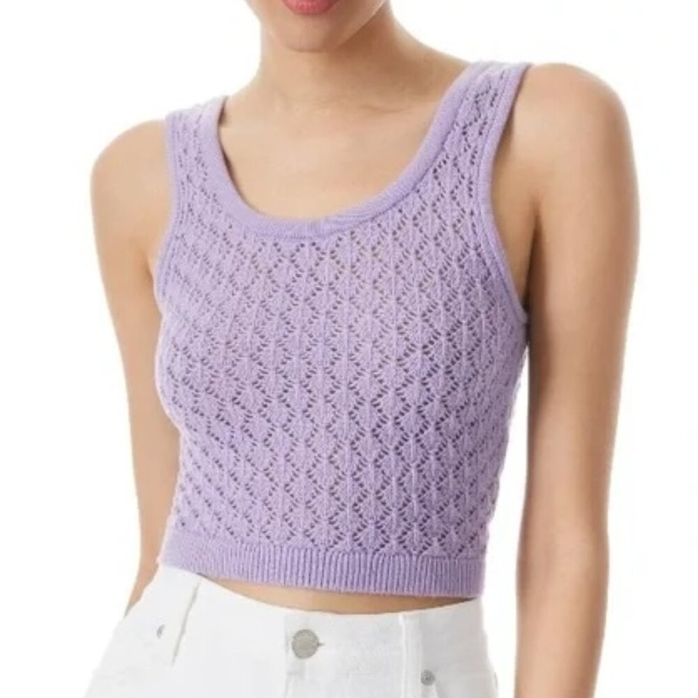 Alice + Olivia Lavender Sweater Tank XS